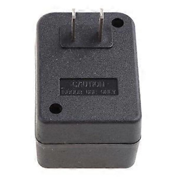 Uusin Jännitteenkorotusmuunninadapteri 110V US - 220V US EU Musta 1 kpl