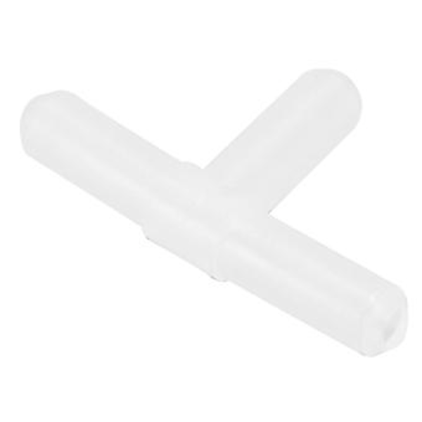 Plastik 3-vejs T-formet Akvarie Luftventiler 100 stk. Klar Hvid