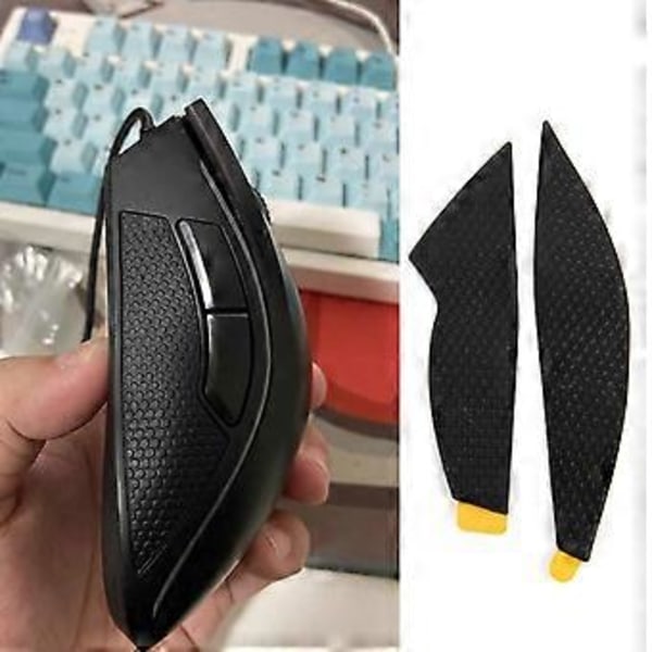 Håndlagde Sklisikre Svettebestandige Musehud Skøyter for Razer Mamba 5G Mus Selvklebende Design Anti-Skligrep Tape
