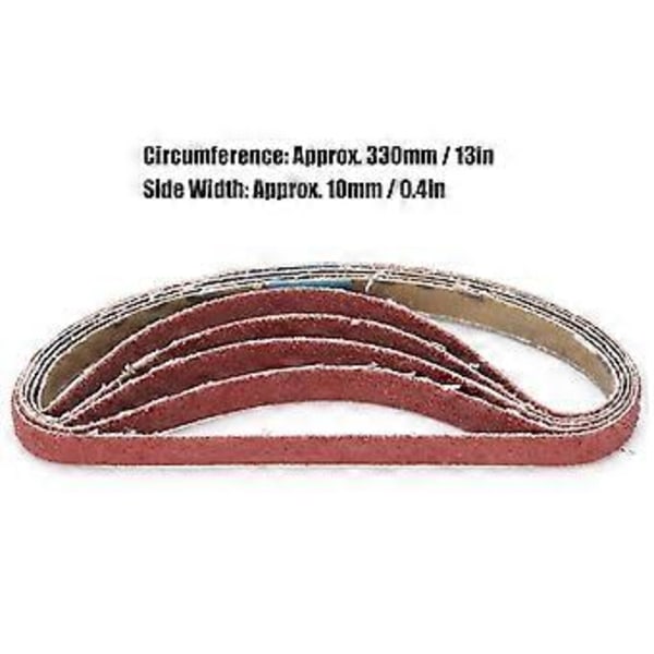 20 kpl Hiomapaperivyö Hioma-aine Nauhanvaihtotyökalu Hiomakoneelle 330x10mm 80#
