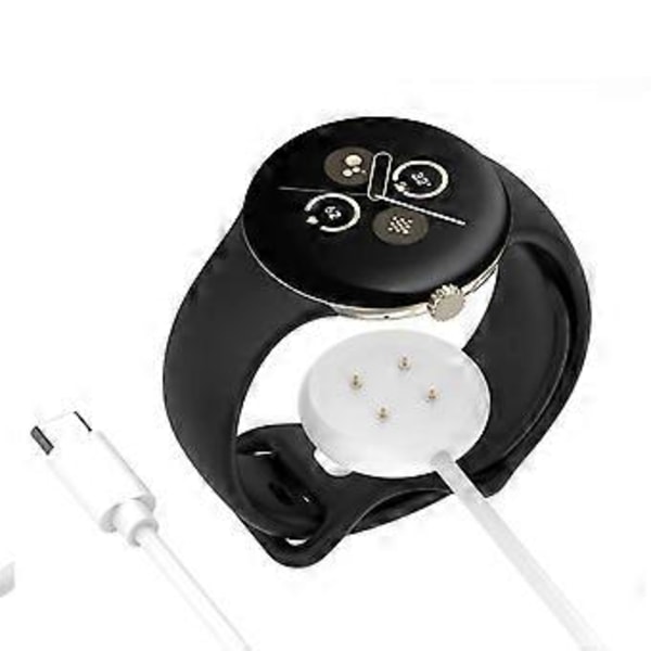 Type-C -latauskaapeli Pixel Watch 2:lle, magneettinen latauskaapeli Pixel Watch 2:lle, valkoinen