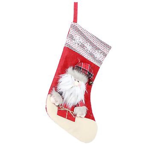 Hängande Julstrumpor Socka Presentpåse Hängande Prydnad Julgransdekoration Jultomte