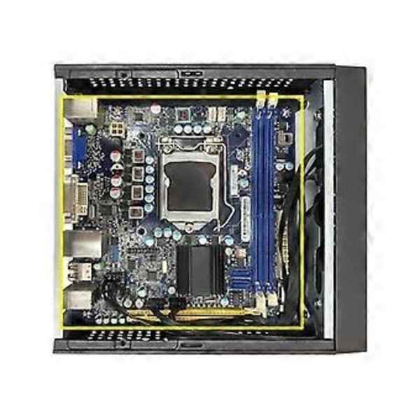 M09 HTPC Värd Mini ITX Datorchassi DC Strömförsörjning Industriellt Kontrollchassi Hem Datorfodral
