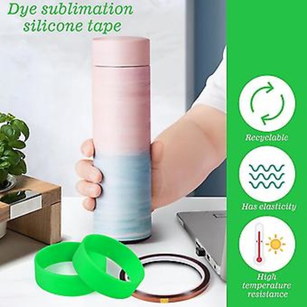 Silic S Til Sublimerings Emner, 2 Størrelser Silic Sleeve Kit Til 20 30 Oz Skinny Stra