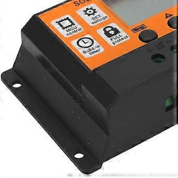 Solar Charge Controller LCD-display 3-trins styring Solpanel Opladningsregulator til syre-lithiumbatterier 12V 24V 30A