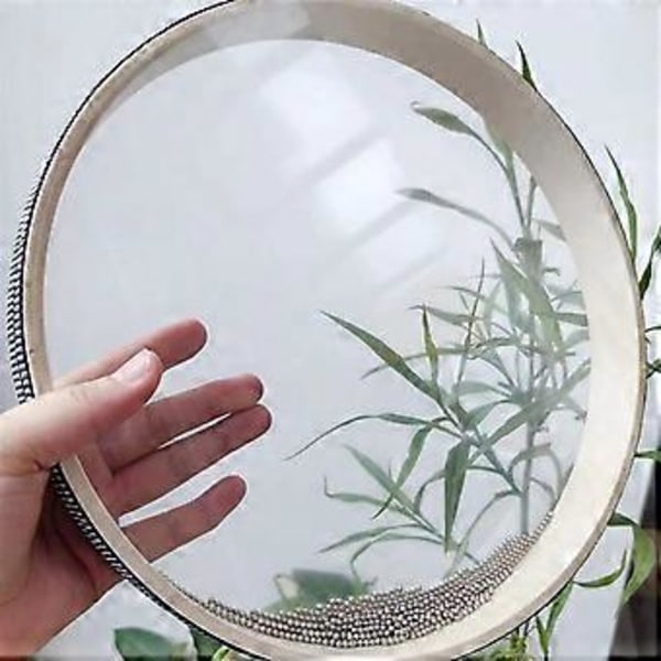 Dubbelsidig vågtrumma, havstrumma, havsljudstrumma i trä, meditationsljudterapi för att främja sömn, 30 cm