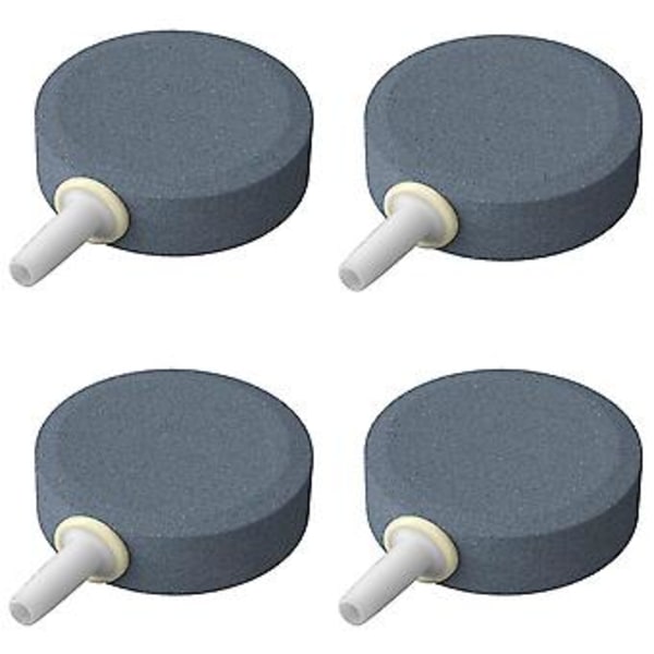 Akvarium 4 Cm Luftstein Disk Boble Diffuser Utløserverktøy For Luftpumper Akvarier Bøtter Små Dammer Og Dwc Beholdere, 4 Pakning