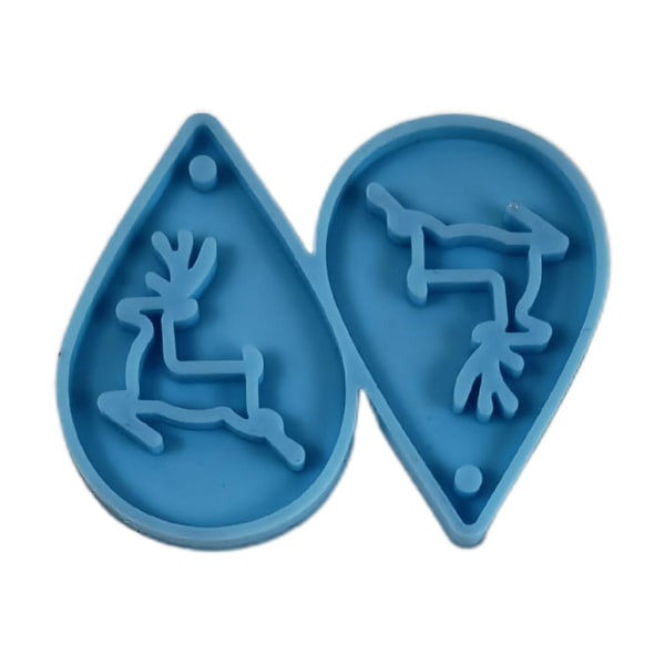 Juleørering Epoxy Resin Form Ørehæng Dangler Vedhæng Silikoneform DIY
