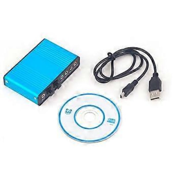Eksternt lydkort USB 5.1/7.1 Surroundlyd Optisk S/PDIF Lydadapter