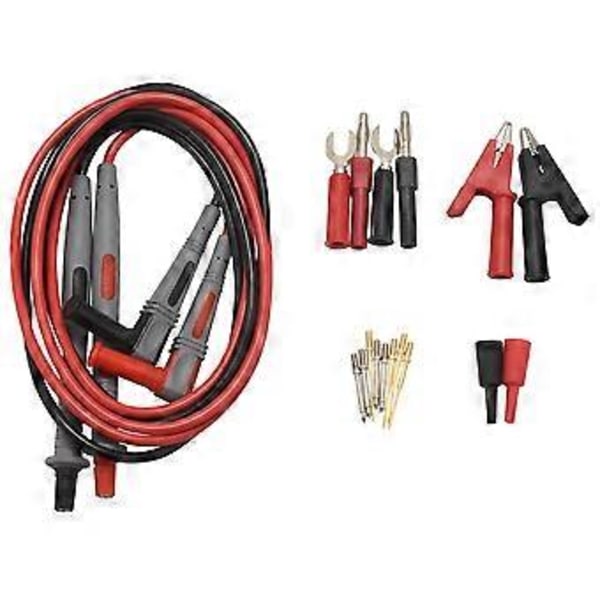 P1503B Multimetertestkablar Kit, Digitala Multimetertestkablar med Krokodilklämmor Utbytbara Multimeterprober Spetsar Set