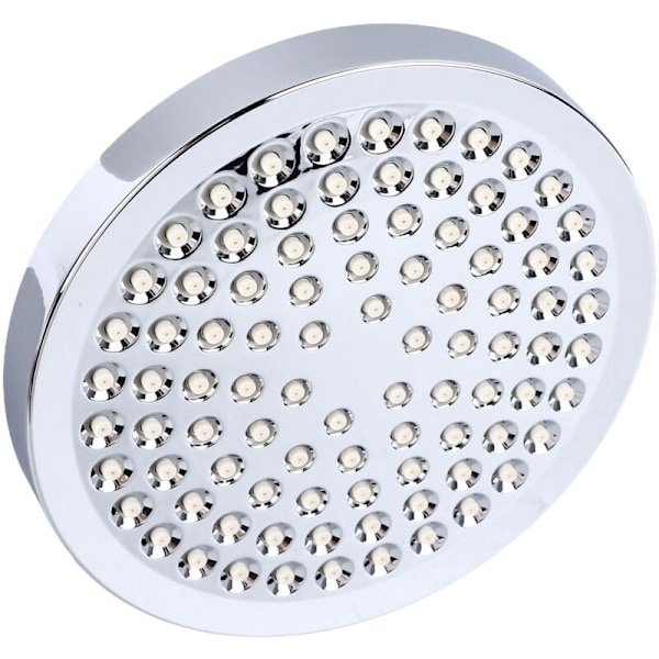 6 Inch ABS High Pressure Fixed Shower Head, Easy Installation, High Pressure Adjustable Rainfall Shower Head, Modern Shower Head for Bathroom