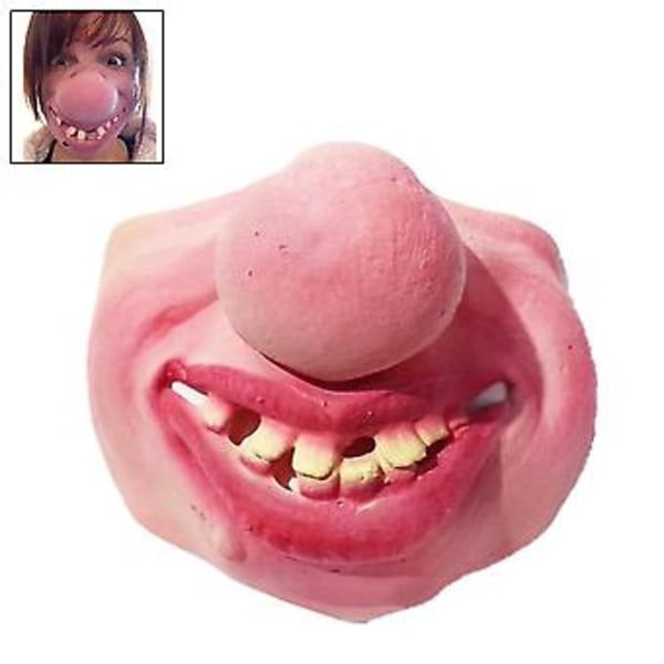 Halvmasker med skräcktema, Rolig vuxenfestmask Latex Clown Halvmasker Halloweenfestdekor Branschledande standarder