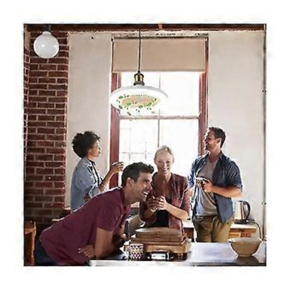 Takfläkt med Lampa 30w Fjärrkontroll Inomhus Led Ljus Tyst Sovrum Kök Dekor Lamp Fläktar L