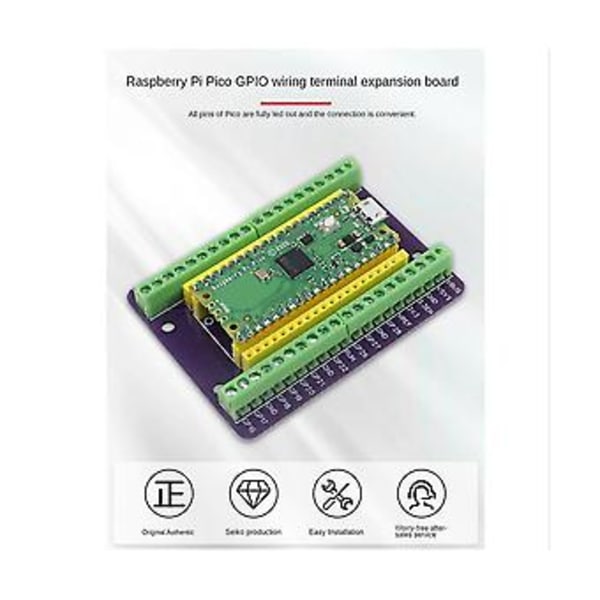 För Pico Gpio Expansionskort Picow Terminal Gpio Gränssnittsmodul Ombord Hane Och Hona Stift (svetsad)