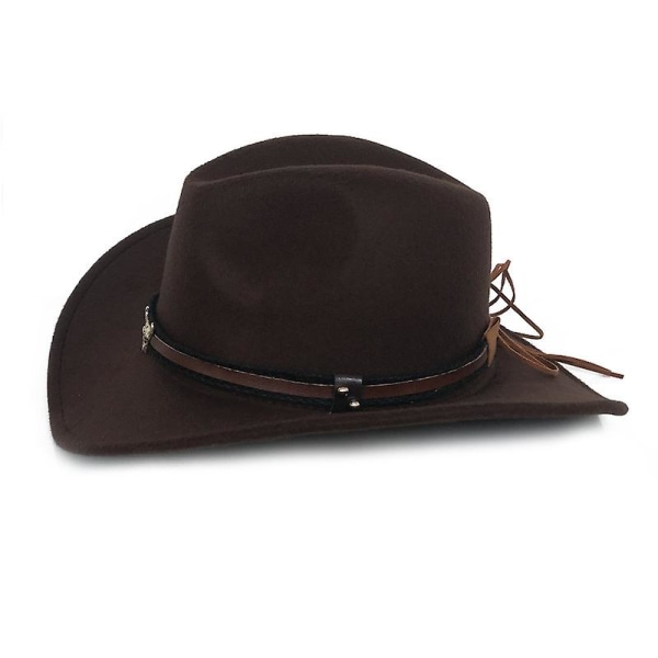 Western Cowboy Top Hat Filt Hat