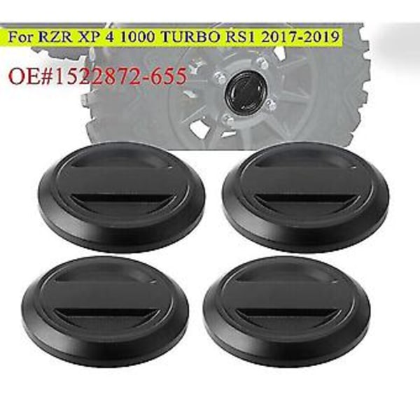 4 stk. Hjul Dæk Fælg Nav Center Cap Cover 1522872-655 Til 2017+ Rzr Xp Xp4 Rs1 1000 Turbo / Center