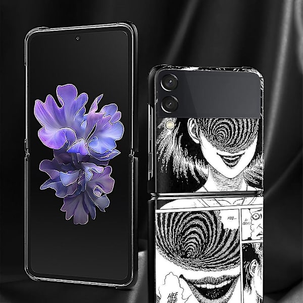 Samsung Galaxy Z, 5g, Flip 3 Z, Sort, Rigid, Anime, Horror, Capa Junji Ito