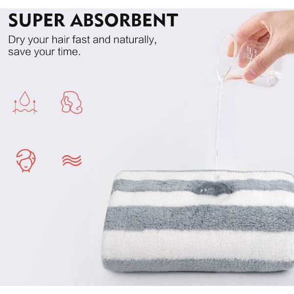 3-pack mikrofiberhårhandduk wrap superabsorberande hårturban för vått hår mjukt hårtorkande handduk style3