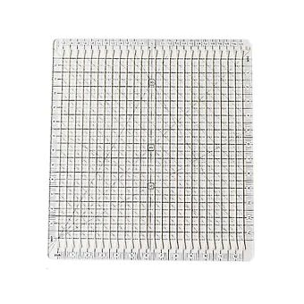 12-tums Quiltningslinjal Transparent Quiltningskvadrat Strykningslinjal Med Rutnät Sömnad T