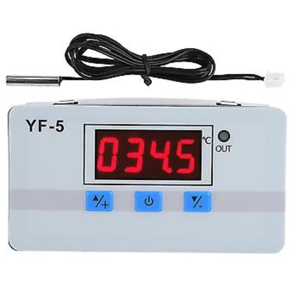 YF-5 12V /24V /220V Digital LED Temperaturregulator Termostat Kontrollbrytare Sond (220V)