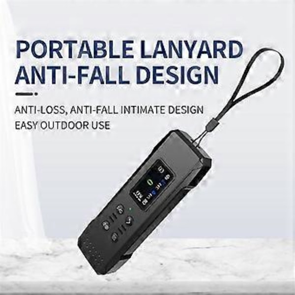 Bærbar elektrokemisk sensor CO-tester LCD-skærm PPM-detektor med lyd- og lysalarm og påmindelse om lavt batteriniveau Sort