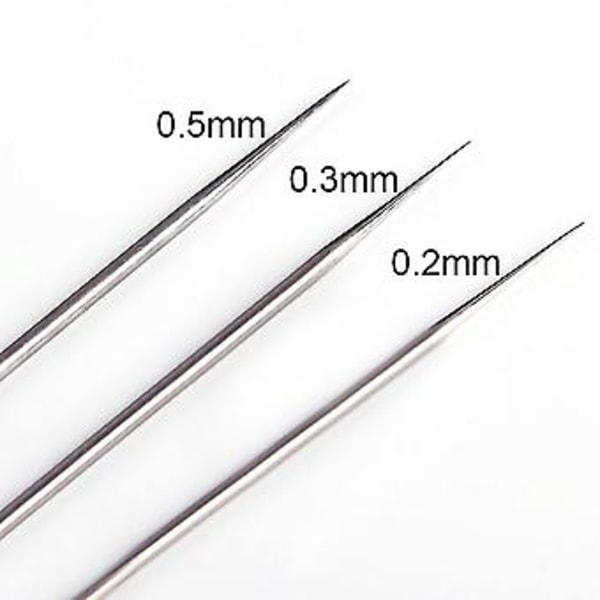 Dysehætte, nål og dyse til AB130 airbrush, på 0,2 mm, 0,3 mm, 0,5 mm. Reservedele til airbrush.