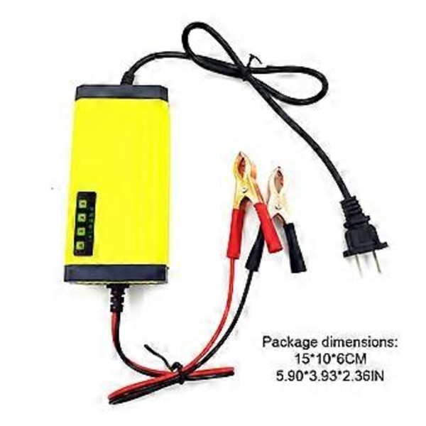 Universal Motorcykel Batterioplader Vedligeholder til Smart Pulse LED Kapacitet Dis