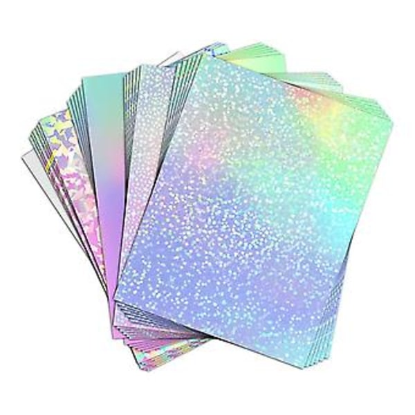 24 Ark Vinylklistremerke For Blekkstråleskriver - Utskrivbart Gy-klistremerke Og Holografisk L