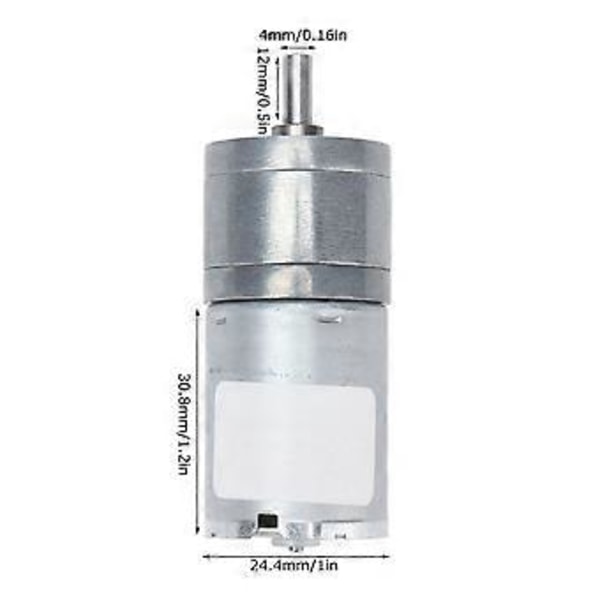 DC Harjaton Moottori Pitkä Käyttöikä Hiljainen Kaksoissuojaus Vaihteistomoottori DC24V170RPM