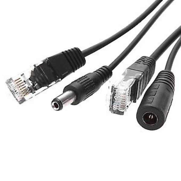 Poe Nettverk Strømforsyning Adapter Kabel Poe Splitter Poe Kombiner Strømforsyningskabel Poe Strømforsyning
