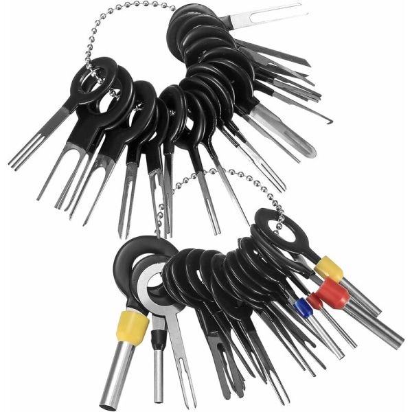 41 Pieces Car Unlock Tool, Auto Terminals Removal Tool Set, Car Cable Connector Removal, Electric Car Wiring Crimp Connector Pin Puller Kit
