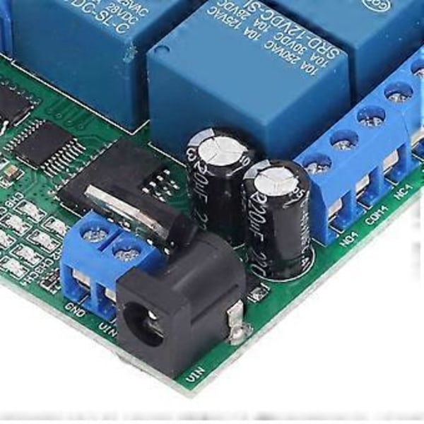 8-kanals Relämodul DC12V UART Seriell Port Switch PLC Motor LED Dator Fjärrkontroll Multifunktion USB-kontroller