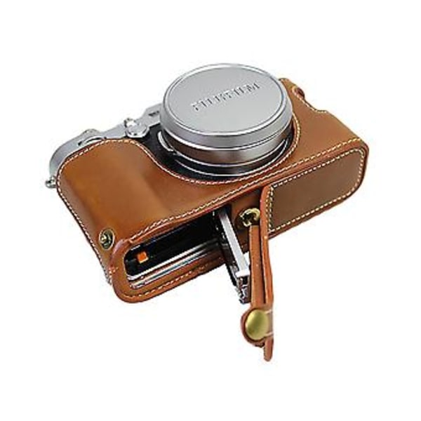 Skyddande Kameraväska i Läder För Fujifilm X100f Brun