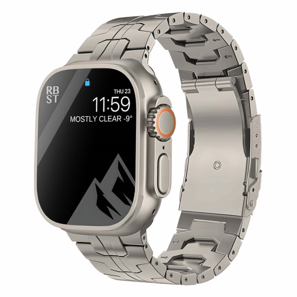 Watch i rostfritt stål som är kompatibelt med Apple Watch -band s8ultra titanium color 42-44-45-49MM