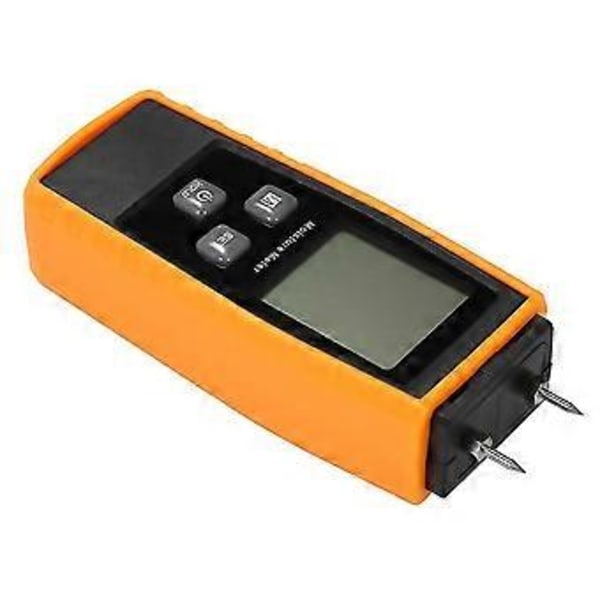Handhållen Mini Fuktmätare Digital LCD Träfuktmätare Fuktdetektor för Virke Trä Gips Växter Gipsskivor Tegelbruk