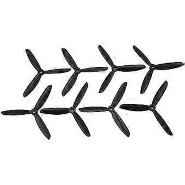4 Par Cw/ccw 6045 Propellere Blader For Rc Racing Drone Quadcopter Fly Uav Reservedeler Tilbehør Komponent Svart