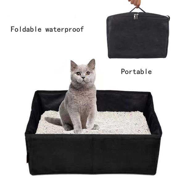 Rejse kattebakke, foldbar til at bære udendørs Oxford klud vandtæt. Bærbar, let, lækagesikker og nem at opbevare