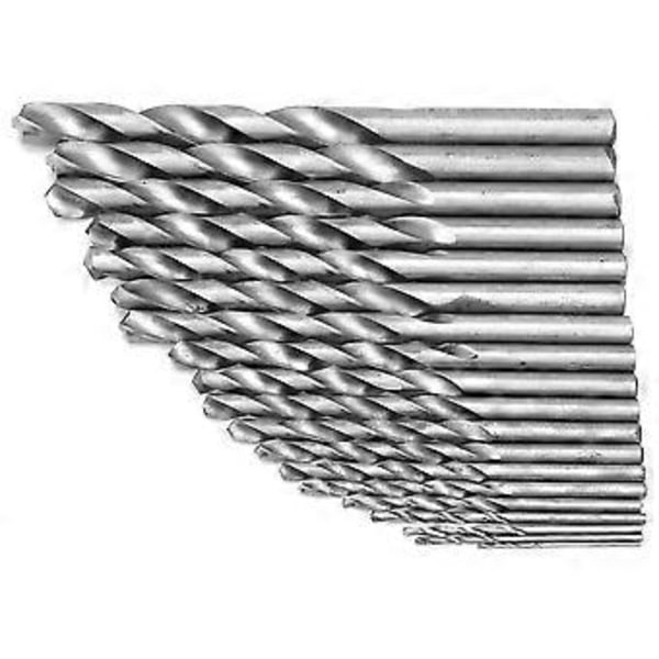 19 st HSS Höghastighetsstål Rakt Skaft Spiralborr Set Kit med Fodral 1-10mm