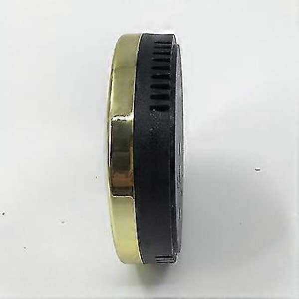 Indendørs Termo-hygrometer, Metal Ur Fugtighedsmåler Indikator Sauna Rum Temperatur Fugtighedsmonitor Vejr Termometre (1 stk, Guld)