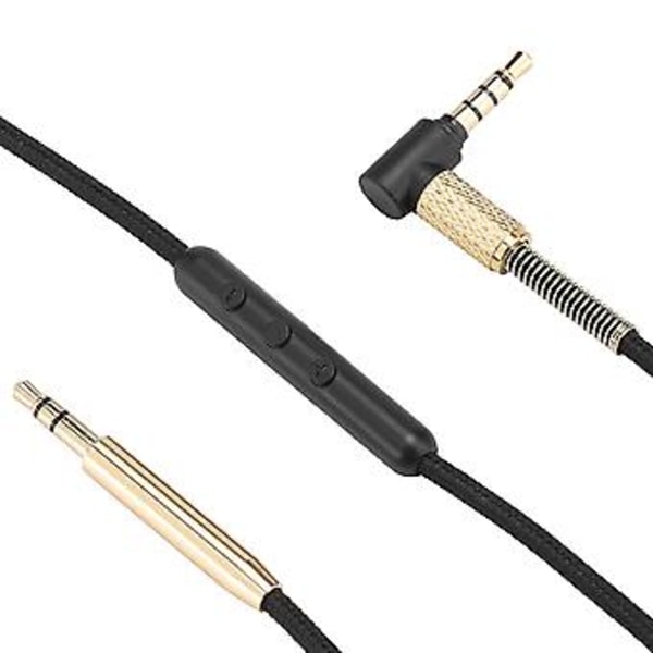 3,5 mm lydkabel Hi-Fi Stereo TPE-ledning Lav Latens Tapsfri Lydoverføring (Med Mikrofon)