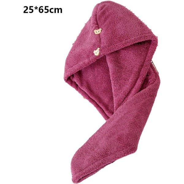 2-pak mikrofiber hårbandana wrap tørrehåndklæder til kvinder med langt, krøllet, vådt hår style6