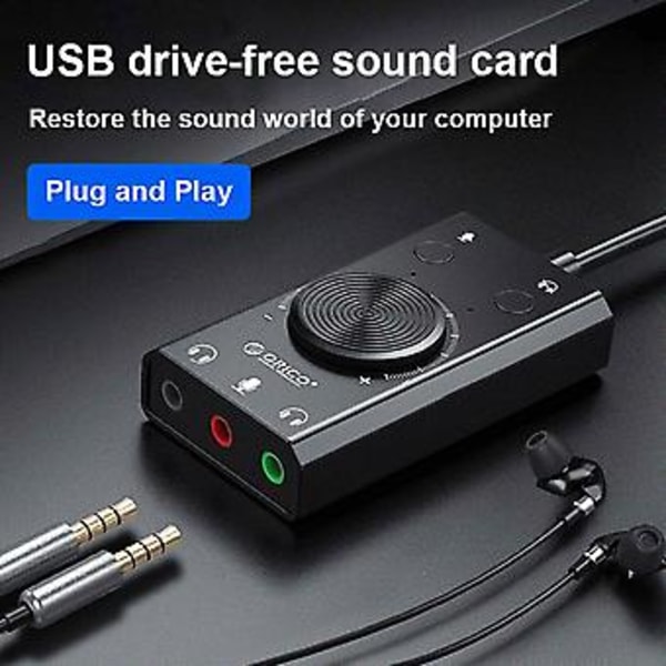 Sc2 - Ekstern USB Lyd USB O Adapter Et Drive - Lyd For Bærbar Stasjonær Datamaskin