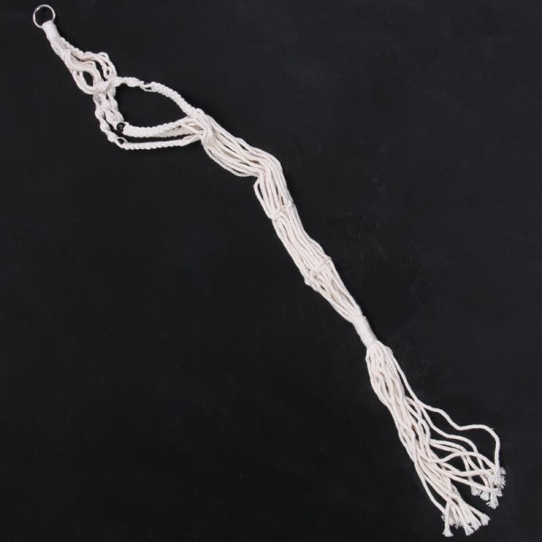 2 st Macrame växt hängare inomhus utomhus hängande planter korg bomullsrep
