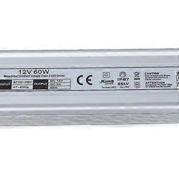60W Vandtæt Switching Strømforsyning IP67 LED Vandtæt Strømforsyning AC100-265V US Stik Udgang 12 V