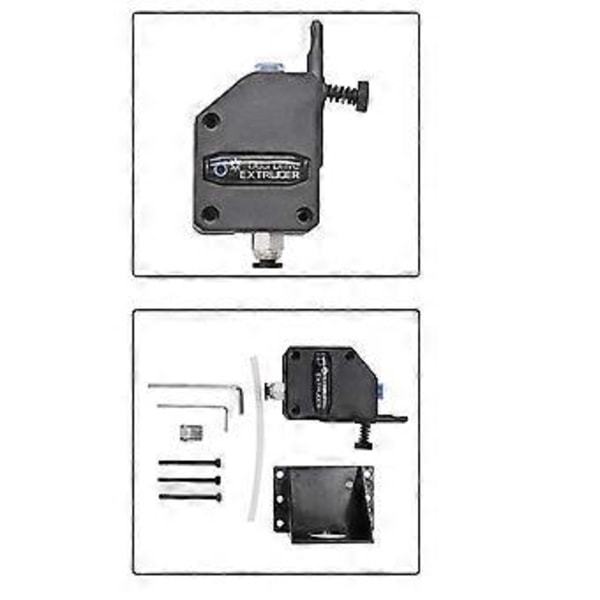 Dubbeldriven Extruder för 3S Lång/Kort Räckvidd Universell 1.75mm Filament Extruderingshuvud Metall Vertikal Fog