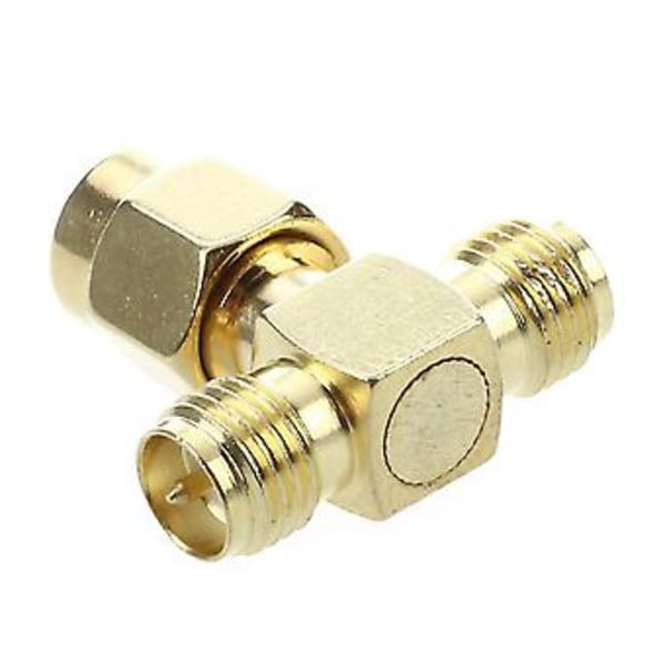 2 st RP Sma Till Två RP Sma Fe Trippel T Rf Adapter Kontakt 3-vägs Splitter