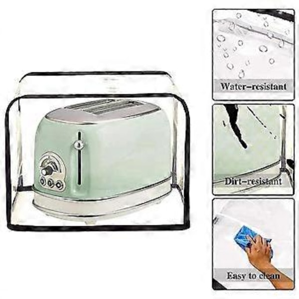Brödrost Dammskydd Köksmaskinsskydd Transparent Frukostmaskin Brödrostskydd Vikbart Dammskydd