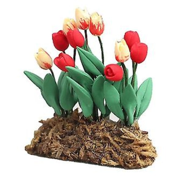 1:12 En Ornt Tulipan Plante Blomst En Rotte
