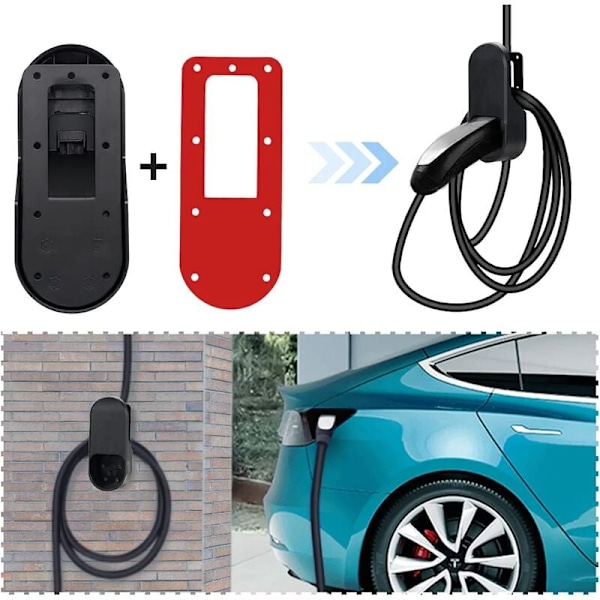 EV-laturin kaapeliteline seinälle, latauspistooli pidike, latauspistooli ripustin, Tesla Model 3 Model Y