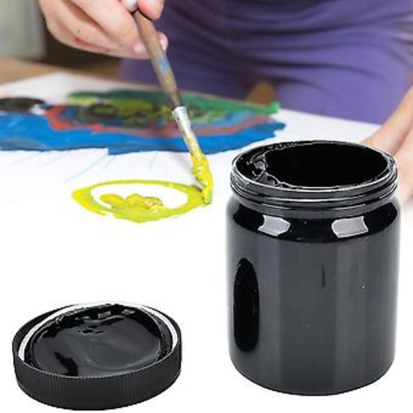 300 ml vandtæt stabil farve propylen pigment pakket i flaske (sort)